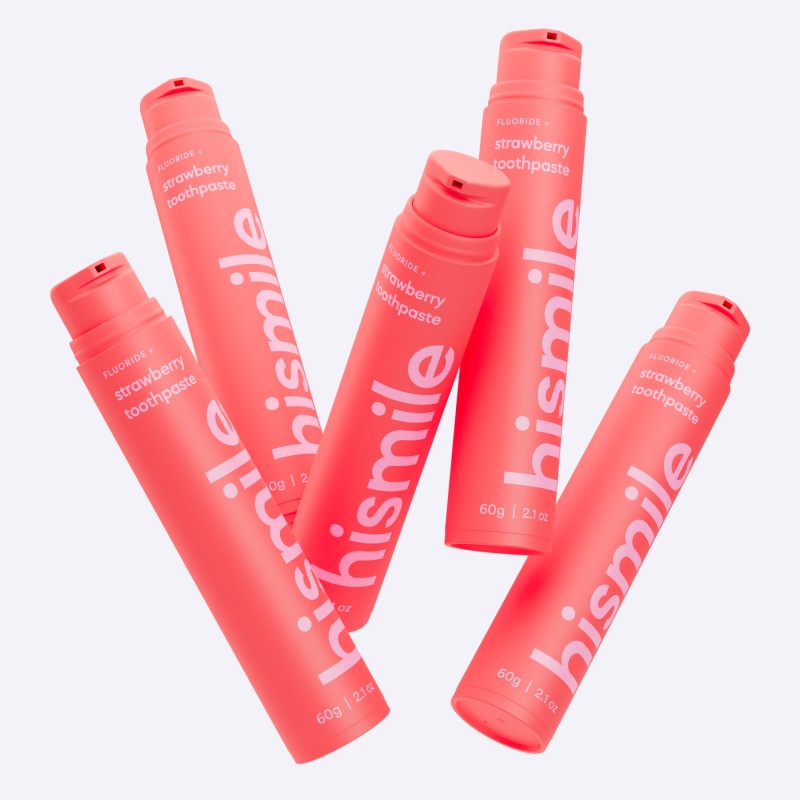 Strawberry braškių dantų pasta