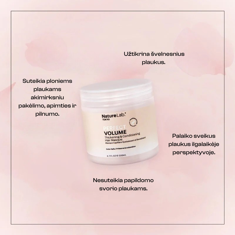 Perfect Volume Thickening & Conditioning Hair Masque Drėkinamoji plaukų kaukė, 200ml