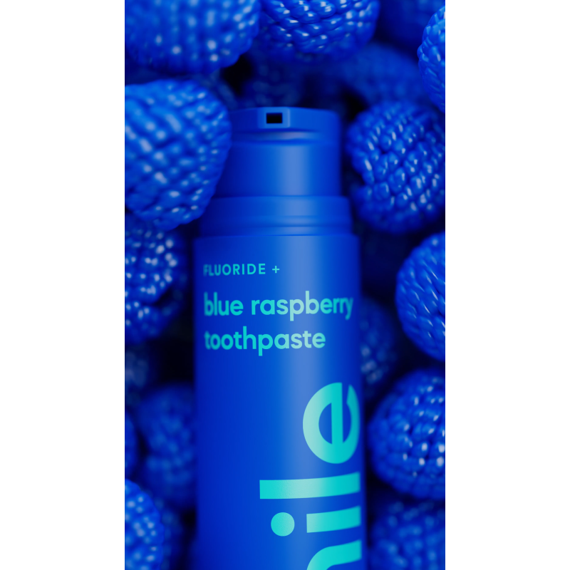 Blue Raspberry Toothpaste Mėlynųjų aviečių skonio dantų pasta, 60g.