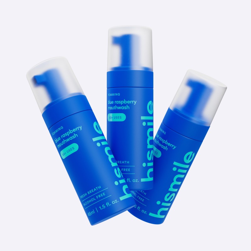 Blue Raspberry Foam Mouthwash Mėlynųjų aviečių skonio putojantis burnos skalavimo skystis, 45ml