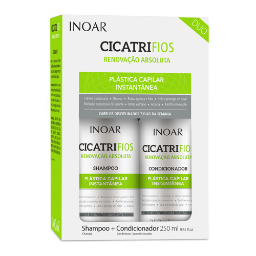 CicatriFios Duo Kit Šampūnas ir kondicionierius atkuriantis plauko struktūrą 2x250ml 