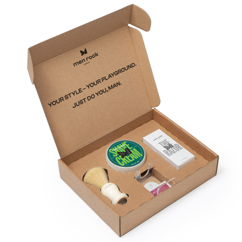 Ultimate Shaving Gift Set Sicilian Lime Skutimosi rinkinys su dviašmeniu skustuvu, 1vnt