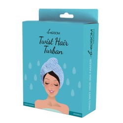 Twist Hair Turban Blue Melsvos spalvos turbanas plaukams, 1vnt 