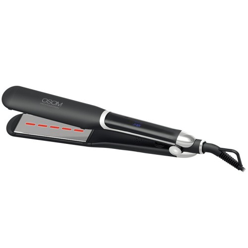 Infrared Hair Straightener Juodos spalvos plaukų tiesintuvas su infraraudonaisiais spinduliais plačiomis plokštelėmis, 1vnt 