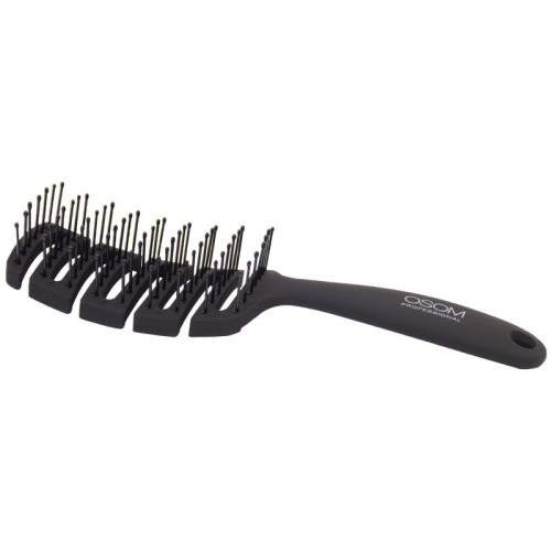 Hair Brush Šepetys plaukams, lenktas stačiakampis su nailono spygliukais, 1vnt 
