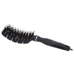Hair Brush Lenktas plaukų šepetys su nailono spygliukais, šerno šereliais ir smeigtuku plaukų atskyrimui, 1vnt  