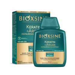 Keratin & Argan Repairing Shampoo Atstatomasis plaukų šampūnas, 300ml 