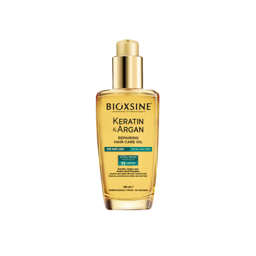  Keratin & Argan Repairing Hair Care Oil Atstatomasis plaukų aliejus ,150ml