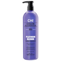 Ionic Color Illuminate Platinum Blonde Purple Shampoo Spalvą atgaivinantis šampūnas, 739ml 