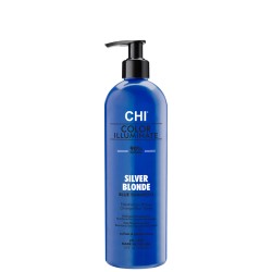 Ionic Color Illuminate Silver Blonde Blue Shampoo Spalvą atgaivinantis šampūnas, 355ml 