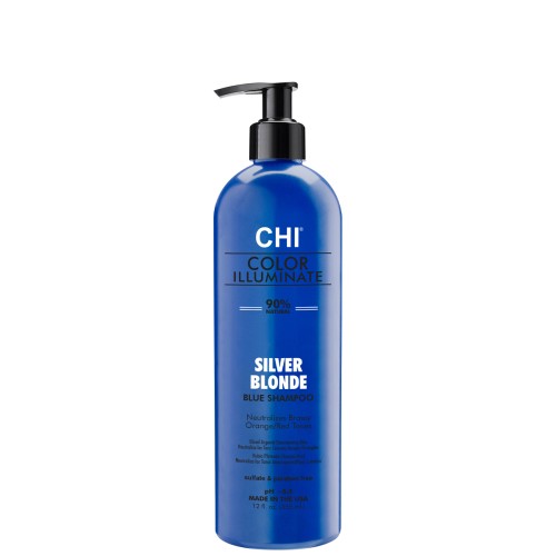 Ionic Color Illuminate Silver Blonde Blue Shampoo Spalvą atgaivinantis šampūnas, 355ml