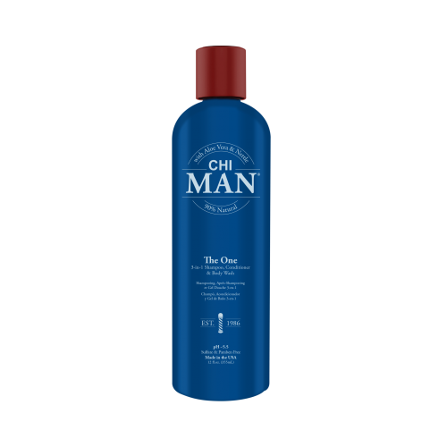 Man The One 3 In 1 Shampoo, Conditioner & Body Wash Plaukų šampūnas, kondicionierius ir kūno prausiklis vyrams, 355ml