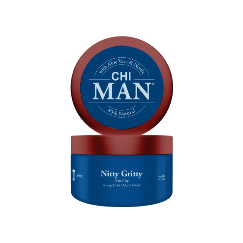 Man Nitty Gritty Hair Clay Strong Hold Stiprios fiksacijos molis plaukams, 85g