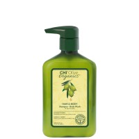 Olive Organics Hair & Body Shampoo-Body Wash Šampūnas ir kūno prausiklis, 340ml 