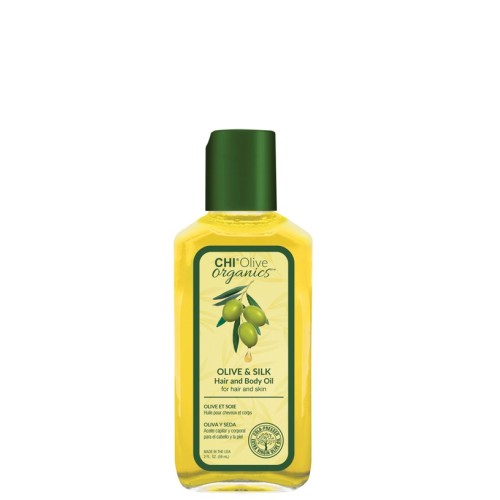 Olive Organics Olive & Silk Hair And Body Oil Aliejus plaukams ir kūnui, 59ml