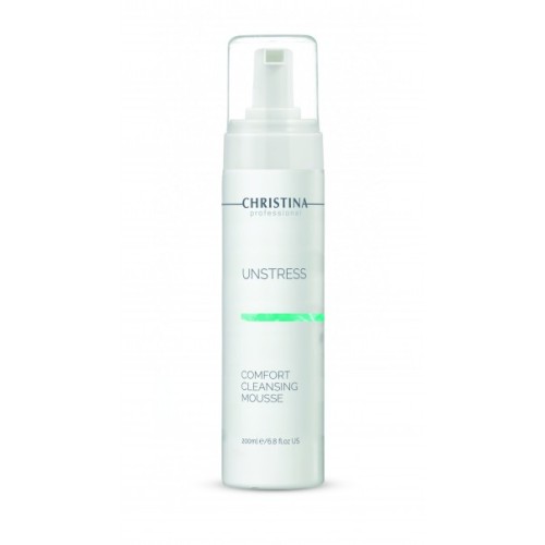 Unstress Comfort Cleansing Mousse Švelnios, valomosios putos, 200 ml 