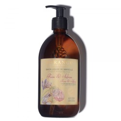 Liquid Marseille Soap Rose & Saffron Rožių ir šafrano kvapo skystas muilas, 500ml 