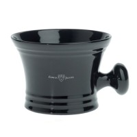 RN46 Shaving Bowl Porcelianinis skutimosi dubenėlis su rankenėle (juodas), 1 vnt. 