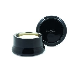 RNL06 Shaving Bowl Porcelianinis skutimosi puodelis su dangteliu (juodas), 1 vnt. 