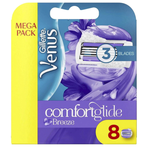 Venus Comfort Glide Breeze Skustuvo galvutės, 8vnt