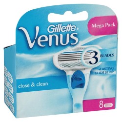 Venus skustuvo galvutės, 8 vnt. 