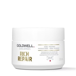 Dualsenses Rich Repair 60sec Treatment Intensyvi atkuriamoji kaukė, 200ml 