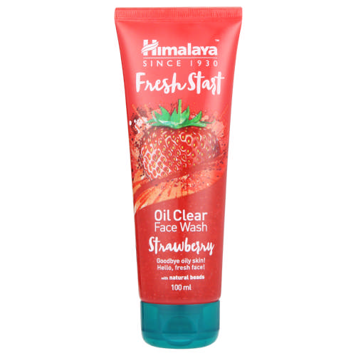 Fresh Start Veido prausiklis su braškėmis riebiai odai, 100ml