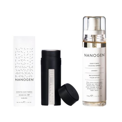 Hair Fibre Set Plaukų efektą sukuriančios pudros rinkinys, 100ml+30g