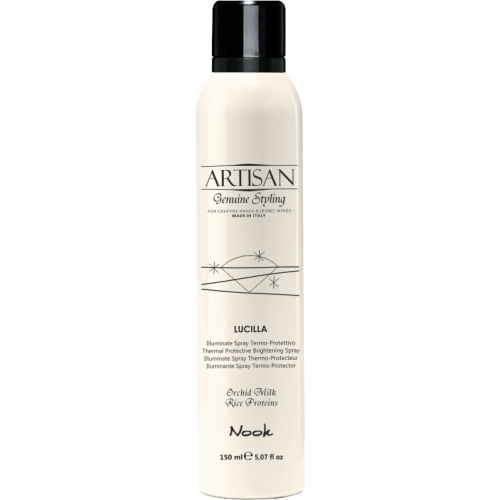Artisan Lucilla Žvilgesio suteikiantis purškalas su apsauga nuo karščio, 150 ml