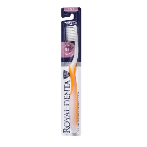 Silver Soft Toothbrush Minkštas dantų šepetėlis su sidabro nanodalelėmis, 1 vnt.