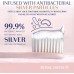 Silver Super Soft Toothbrush Itin minkštų dantų šepetėlių su sidabro nanodalelėmis rinkinys, 4vnt