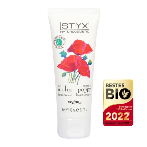Organic Poppy Hand Cream Rankų kremas su aguonomis, 70ml