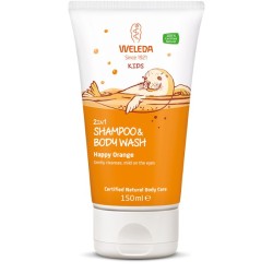 Kids 2in1 Shampoo & Bodywash Happy Orange Šampūnas ir kūno prausiklis vaikams, 150ml 