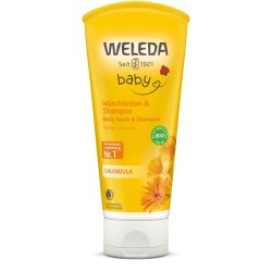 Calendula Body Wash & Shampoo Vaikiškas šampūnas ir kūno prausiklis su medetkomis, 200ml  
