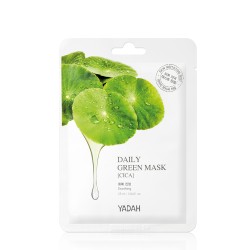 Daily Green Mask Odos regeneraciją skatinanti lakštinė veido kaukė su azijinės centelės ekstraktu,1vnt 