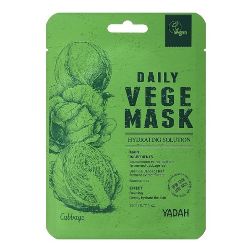 Daily Vege Mask Intesyviai drėkinanti ir jauninanti bioceliuliozinė veido kaukė su probiotikais,1vnt 