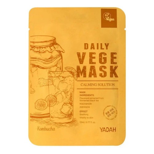 Daily Vege Mask Raminanti ir drėkinanti bioceliuliozinė veido kaukė su niacinamidu ir flavonoidais,1vnt 