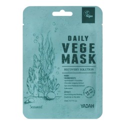 Daily Vege Mask Maitinanti ir stangrinanti bioceliuliozinė veido kaukė su jūros augalų ekstraktais,1vnt 