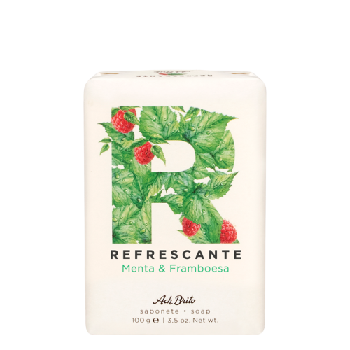 SPA Refreshing Mint & Raspberry Soap Gaivinantis muilas veidui ir kūnui su mėtomis ir avietėmis, 100g