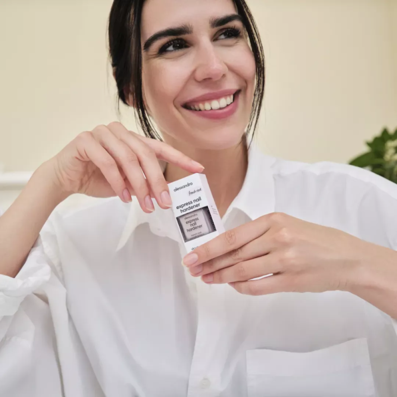 Express Nail Hardener Nagus stiprinanti priemonė (french rose), 10ml