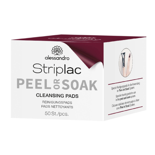 Striplac Peel Or Soak Cleansing Pads Valomosios servetėlės, 50vnt