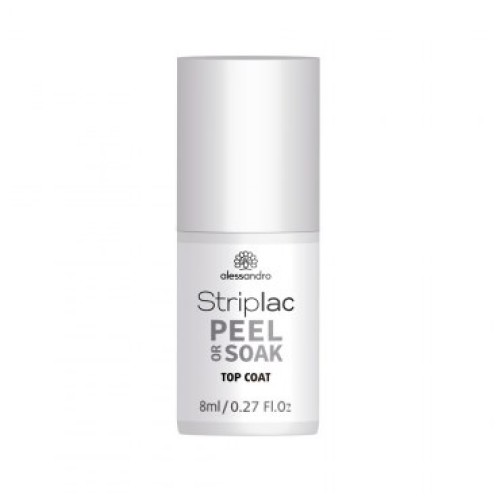 Striplac Peel Or Soak Top Coat Viršutinis nagų lako sluoksnis, 6,5ml