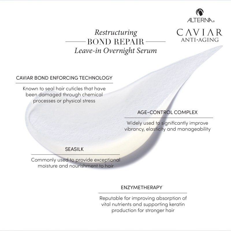 Caviar Restructuring Bond Repair Leave-In Over Night Serum Atkuriamasis naktinis plaukų serumas, 100ml
