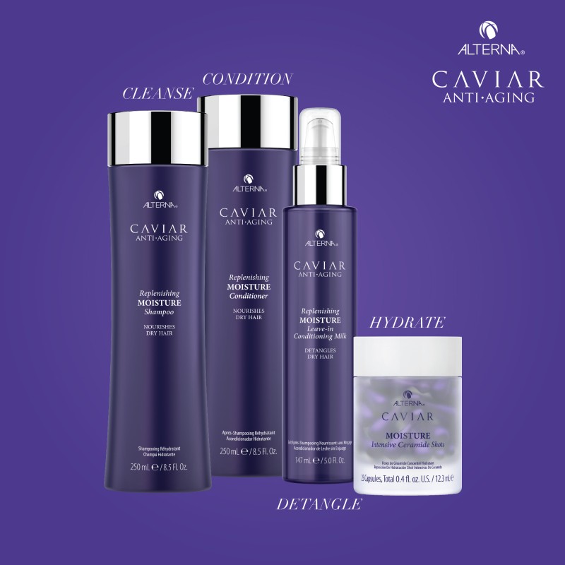 Caviar Replenishing Moisture Leave-In Conditioning Milk Nenuplaunamas drėkinamasis pienelis plaukams, 147ml
