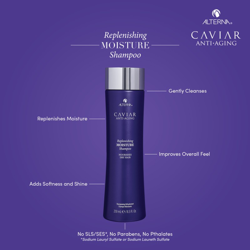 Caviar Replenishing Moisture Shampoo Intensyvaus poveikio drėkinamasis šampūnas, 250ml