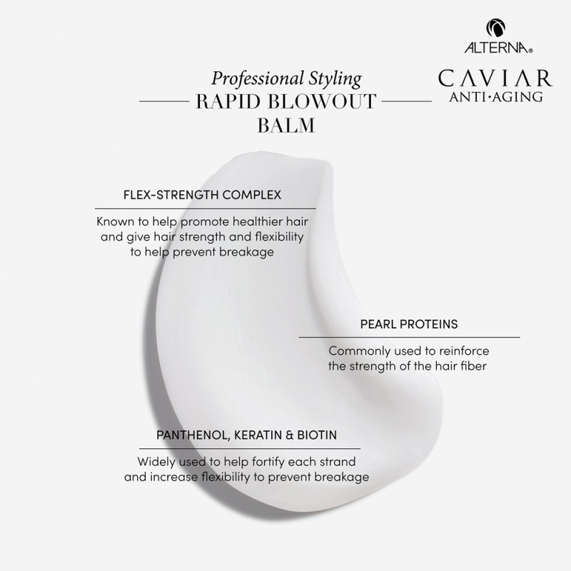 Caviar Professional Styling Rapid Blowout Balm Greito poveikio glotninamasis plaukų kremas, 147ml
