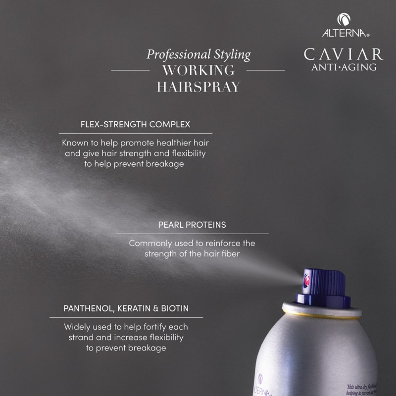 Caviar Professional Styling Working Hairspray Vidutinės fiksacijos plaukų lakas, 211g