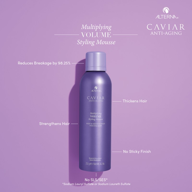 Caviar Multiplying Volume Srytling Mousse Apimties ir tankumo suteikiančios plaukų putos, 232g