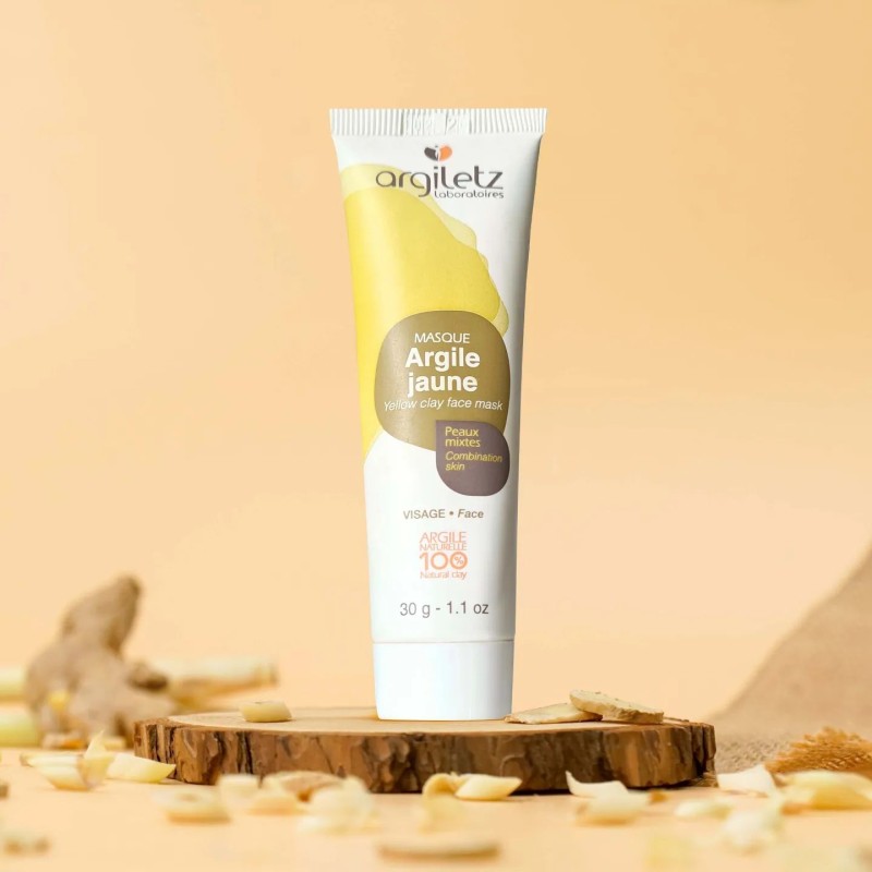 Yellow Clay Face Mask Geltonojo molio kaukė, 100g