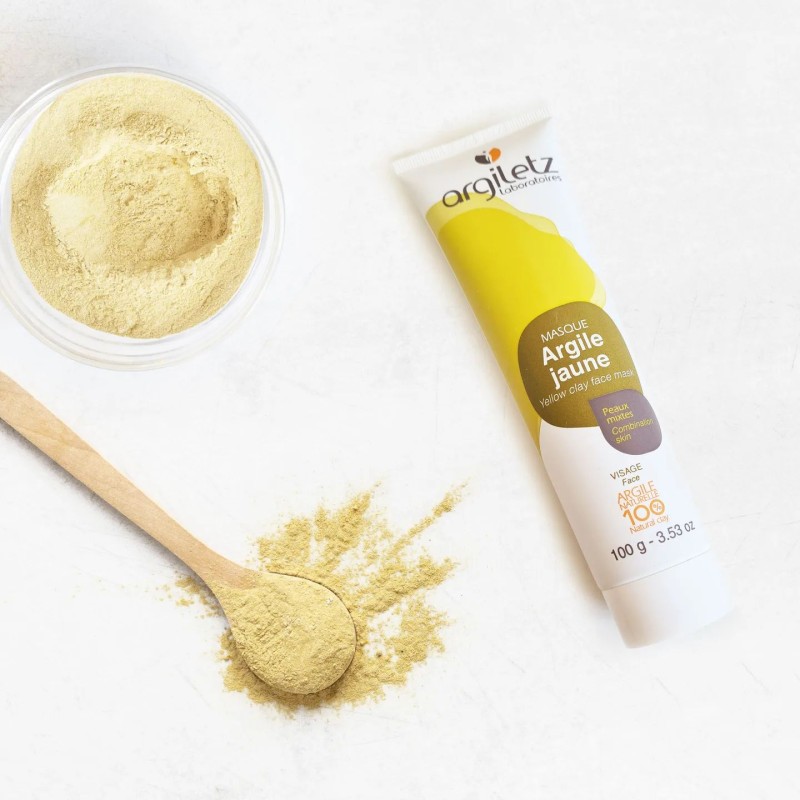 Yellow Clay Face Mask Geltonojo molio kaukė, 100g